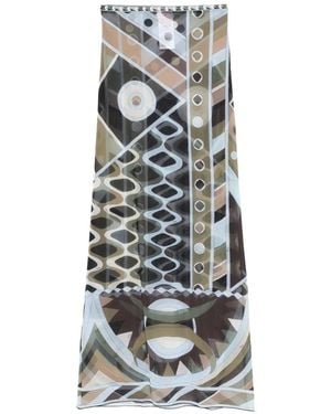 PUCCI Printed Tulle Skirt - White