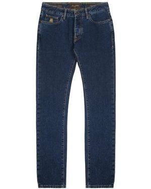 Moorer Vaqueros Rectos - Azul