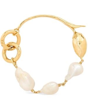 Erdem Bloom Pearl Bracelet - Metallic