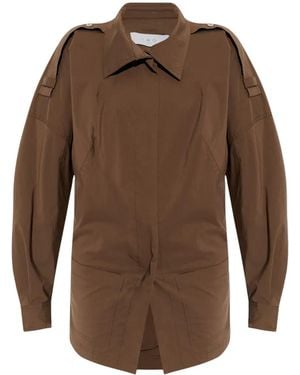 IRO Epaulette-Detail Jacket - Brown
