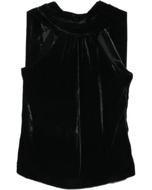 Jonathan Simkhai Scarlett Velvet Top - Black