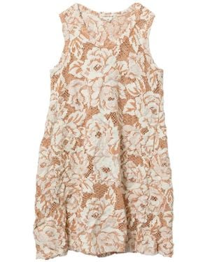 Comme des Garçons Floral-Embroidered Vest - Natural