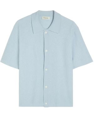 FRAME Camicia A Maniche Corte Con Bottoni - Blu