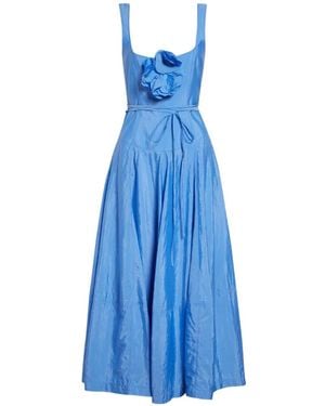 Cinq À Sept Flower Tie Dress - Blue
