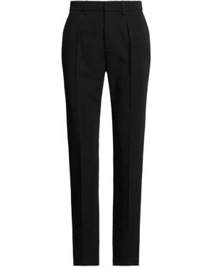 Ralph Lauren Pleated Wool Trousers - Black