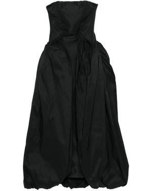 Cult Gaia Kalea Flower Strapless Dress - Black