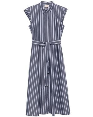 Emme Striped Midi Dress - Blue