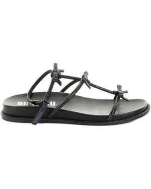 Bibi Lou Bow-Embellished Sandals - Black