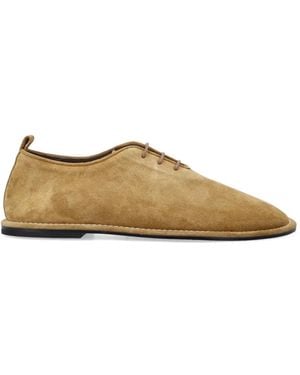 Ami Paris Lace-Up Derby Shoes - Natural