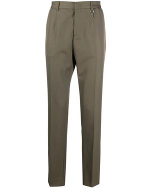 Roberto Cavalli Straight-Leg Wool Trousers - Grey