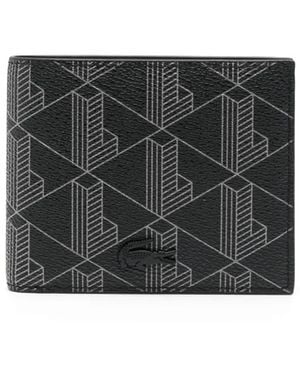 Lacoste The Blend Monogram Wallet - Black