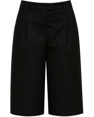 Patrizia Pepe Pleated Shorts - Black