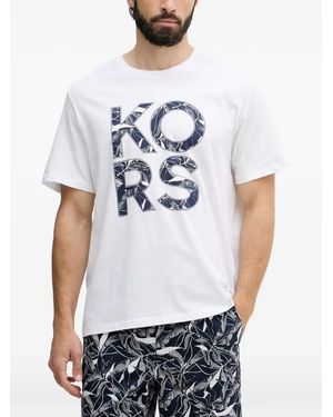 Michael Kors Logo-Print T-Shirt - White