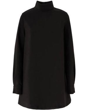 Pinko High Collar Mini Dress - Black