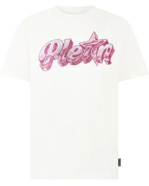Philipp Plein Round Neck Gummy Stones T-Shirt - Pink