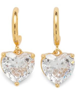 Kate Spade My Love Heart Earrings - White