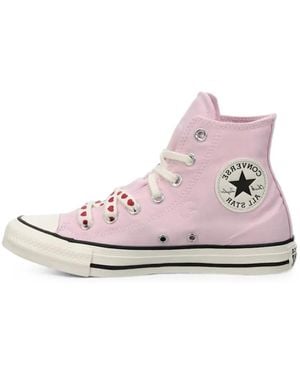 Converse Chuck Taylor All Star Valentine's Day High-Top Trainers - Pink