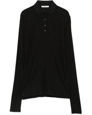 Entire studios Langärmeliges Poloshirt - Schwarz