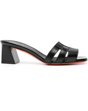Santoni Mules 60Mm - Schwarz