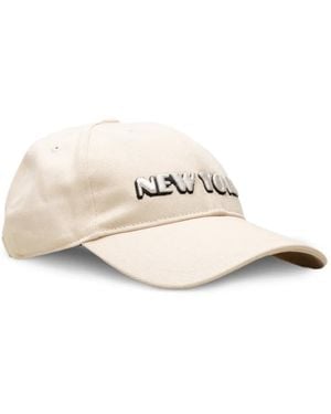 Rag & Bone Cappello Da Baseball Con Ricamo New York - Bianco