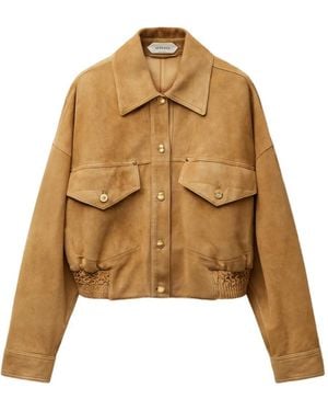 Versace Suède Bomberjack - Naturel