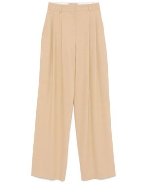 Ermanno Scervino Pleated Trousers - Natural