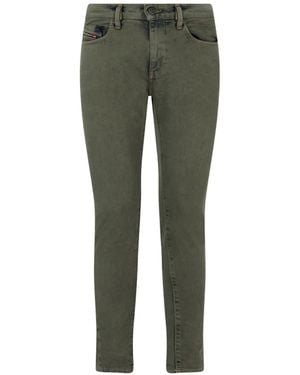 DIESEL Skinny-Fit Distressed Jeans - Green