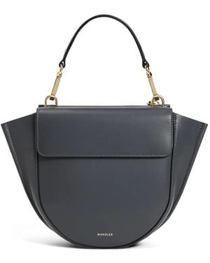 Wandler Hortensia Flap-Closure Tote Bag - Black