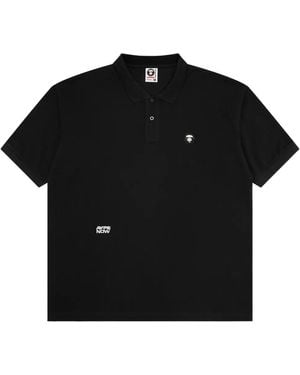 Aape By A Bathing Ape Cotton Polo Shirt - Black