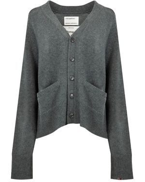 Extreme Cashmere Papilli Pocket Short Cardigan - Gray