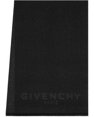 Givenchy Paris Schal Aus Wolle Und Kaschmir - Schwarz