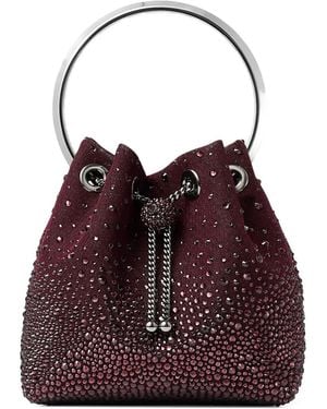 Jimmy Choo Bolso Bombonera Bon Bon Con Apliques - Morado