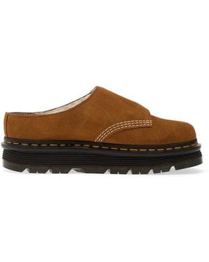 Dr. Martens Zebzag Anywair Touch-Strap Mules - Brown