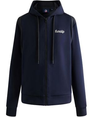 Fusalp Sudadera con capucha y logo bordado - Azul