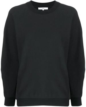 Tibi Cut Out-Detail Crew Neck Sweatshirt - Black