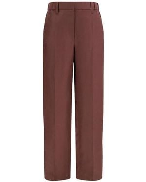 Brunello Cucinelli Belt-Loop Pocket Pants - Purple