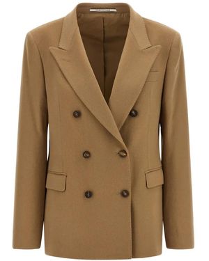 Tagliatore Parigi Double-Breasted Blazer - Natural