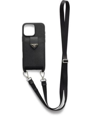 Prada Iphone 16 Pro Max ケース - ブラック