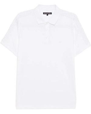 Michael Kors Poloshirt mit Logo-Stickerei - Weiß