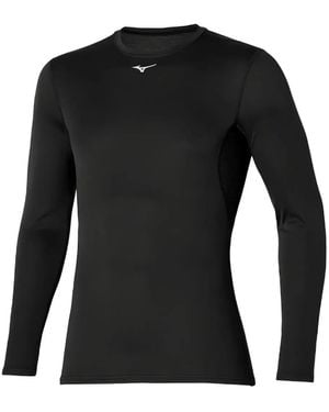 Mizuno Klassisches Langarmshirt - Schwarz