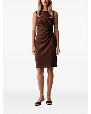 DKNY Mini-Jurk Met Ritsdetail En Ruches - Rood