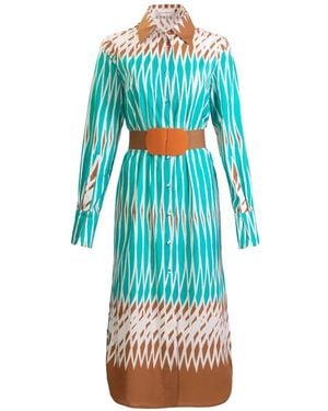 Silvia Tcherassi Ronzone Midi Dress - Blue