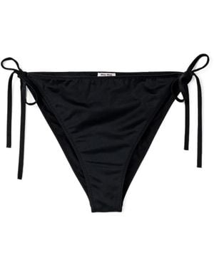 Miu Miu Jersey Bikini Bottoms - Black