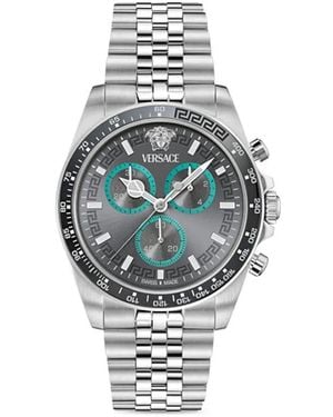 Versace Greca Chrono 43Mm - Weiß