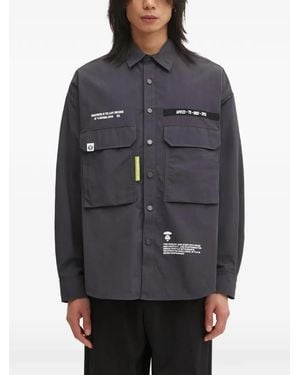 Aape By A Bathing Ape Chest-Pocket Shirt - Grey