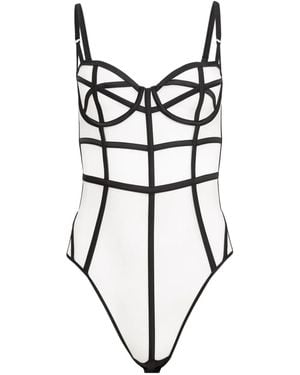 Fleur du Mal Body Mit Reißverschluss - Schwarz