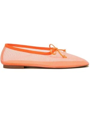 Odissi Louise Bow-Detail Ballet Flats - Pink