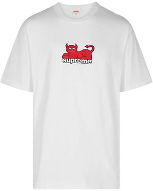 Supreme Toy Machine Devil Cat T-Shirt - White