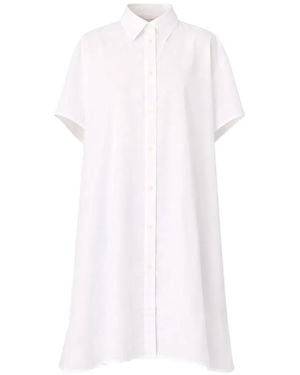 Officine Generale Robe-Chemise Adriel À Coupe Mi-Longue - White