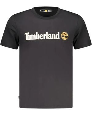 Timberland Linear-Logo T-Shirt - Black